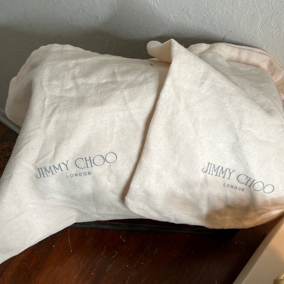 JIMMY CHOO Lucia Wedges with Box and Dust Bags | Nude | Size 37.5 - Picture 9 of 16